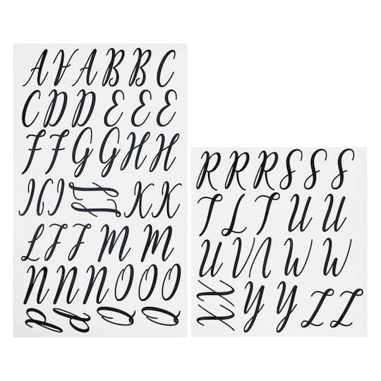 12 Packs: 62 ct. (744 total) Iron-On Black Fun Font Letters by Make Market&#xAE;